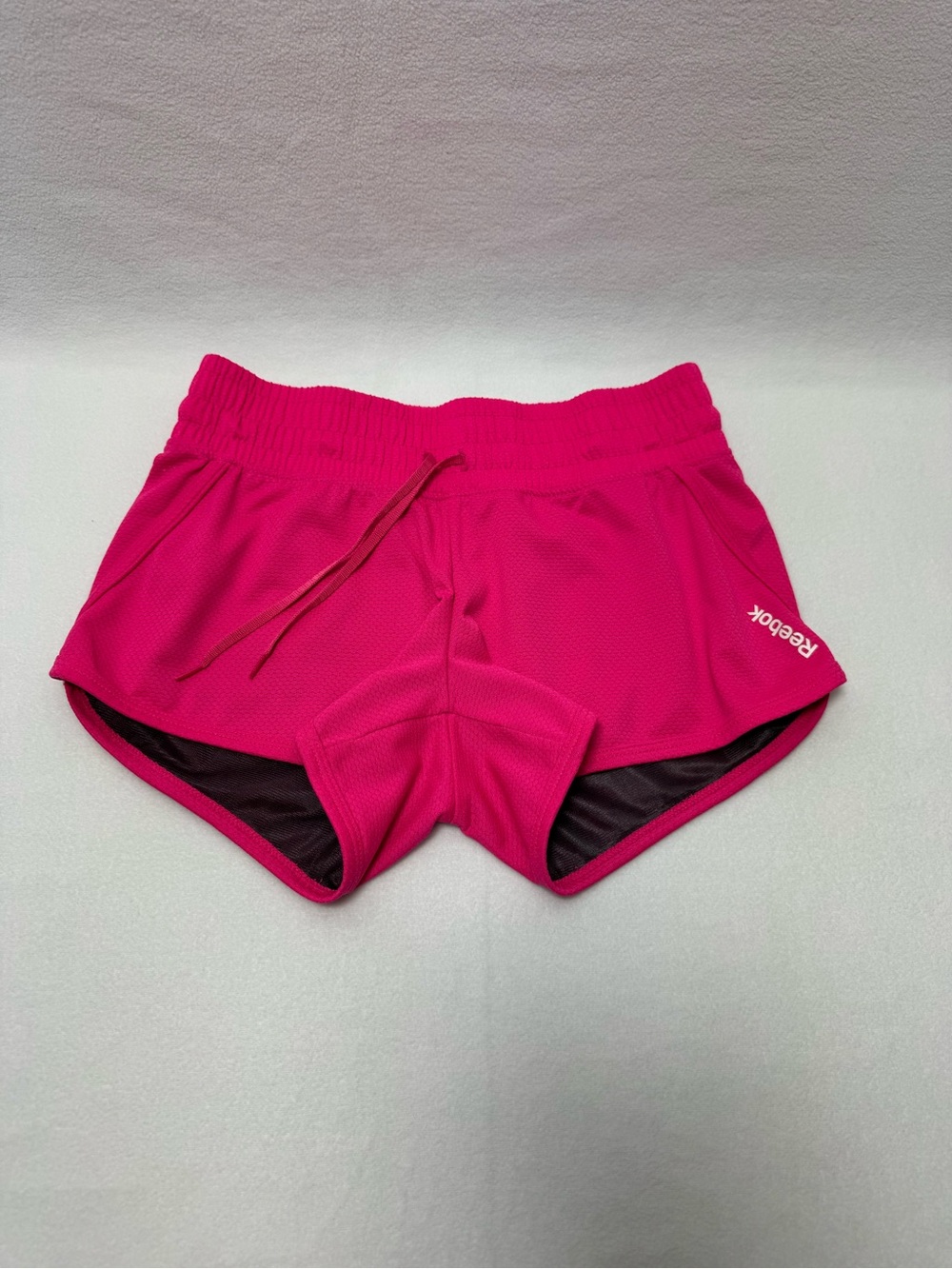 Reebok Hot Pink Low Rise Mesh Athletic Running Shorts S